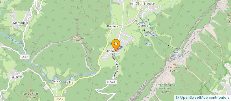 localisation de l'entreprise MONSIEUR HUGUES MANGIN  LE SAPPEY-EN-CHARTREUSE