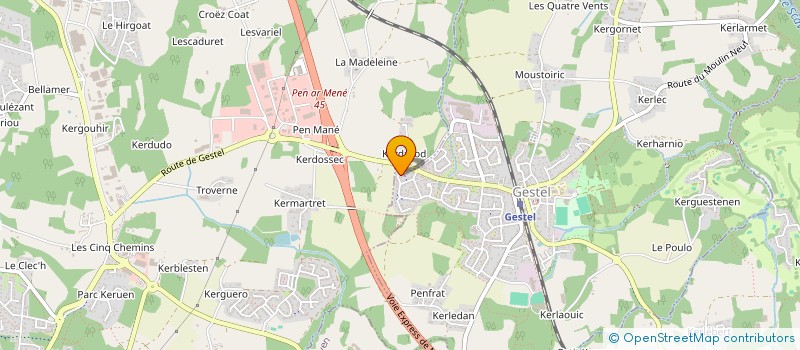 localisation de l'entreprise MONSIEUR HUGUES MARTIN  GESTEL