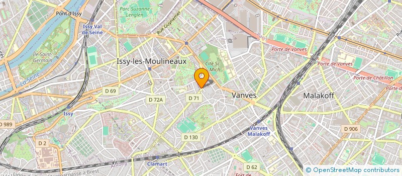 localisation de l'entreprise MONSIEUR HUGUES MAYOLLE à VANVES