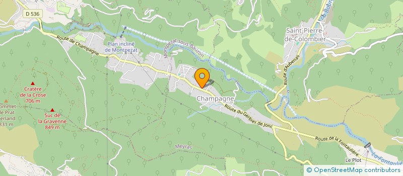 localisation de l'entreprise MONSIEUR HUGUES MEJEAN  MEYRAS