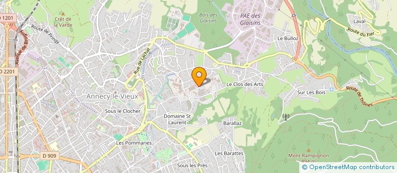 localisation de l'entreprise MONSIEUR HUGUES MENARD à ANNECY