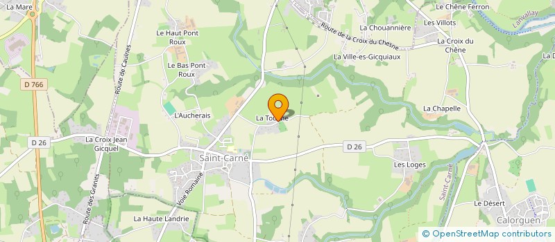 localisation de l'entreprise MONSIEUR HUGUES MERDRIGNAC  SAINT-CARNE