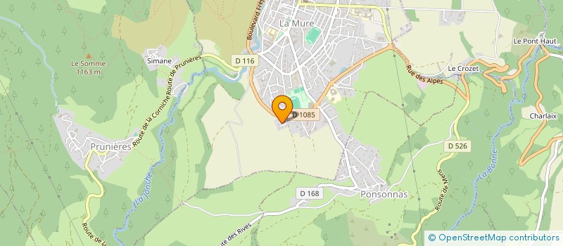 localisation de l'entreprise MONSIEUR HUGUES MESSINA  LA MURE