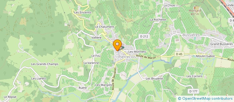 localisation de l'entreprise MONSIEUR HUGUES MICHAUT  PIERRECLOS