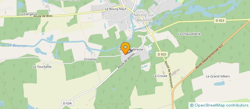 localisation de l'entreprise MONSIEUR HUGUES MONTEIL à NEUNG-SUR-BEUVRON