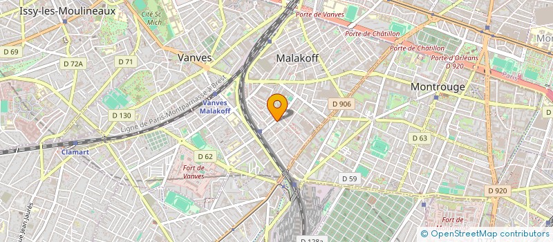 localisation de l'entreprise MONSIEUR HUGUES MORETTO  MALAKOFF