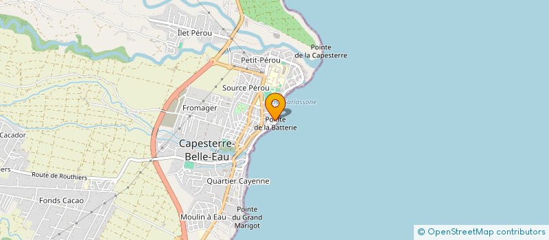 localisation de l'entreprise MONSIEUR HUGUES MR RASPAIL à CAPESTERRE-BELLE-EAU
