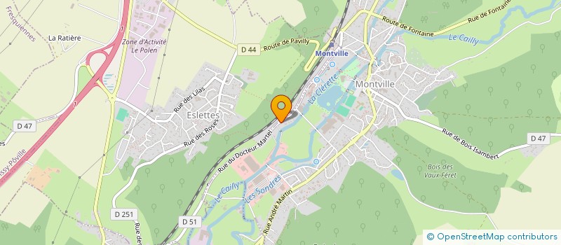 localisation de l'entreprise MONSIEUR HUGUES NORMAND à MONTVILLE