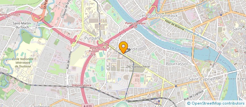 localisation de l'entreprise MONSIEUR HUGUES OBAME  TOULOUSE