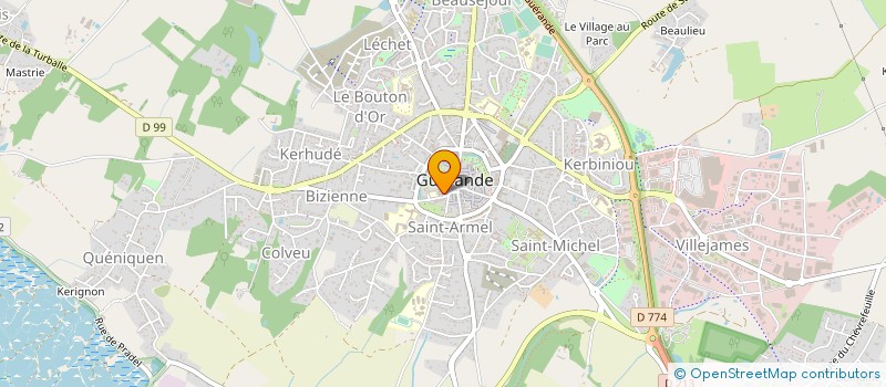 localisation de l'entreprise MONSIEUR HUGUES PENHOUET  GUERANDE