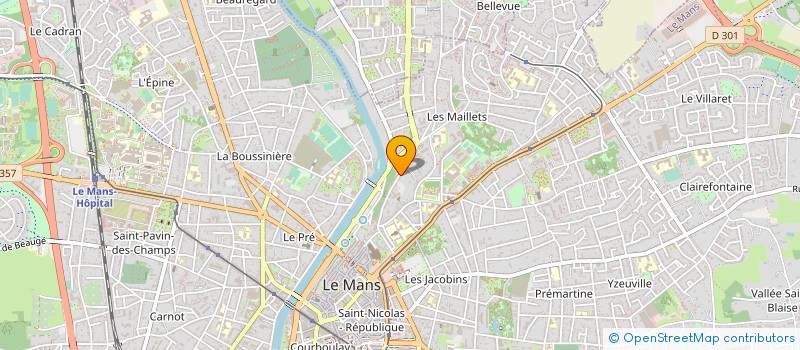 localisation de l'entreprise MONSIEUR HUGUES PETEL à LE MANS