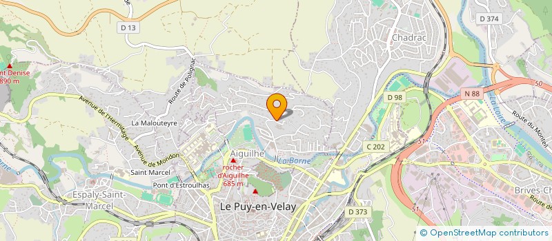 localisation de l'entreprise MONSIEUR HUGUES POMMIER  AIGUILHE