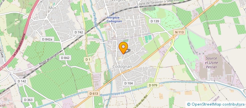 localisation de l'entreprise MONSIEUR HUGUES POUDOU  CODOGNAN