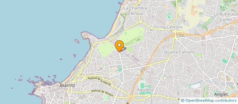 localisation de l'entreprise MONSIEUR HUGUES PREVERAUD DE LA BOUTRESSE à BIARRITZ