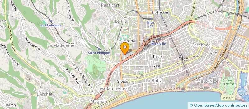 localisation de l'entreprise MONSIEUR HUGUES PROMPT à NICE