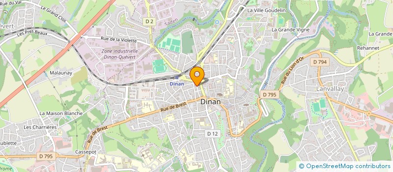 localisation de l'entreprise MONSIEUR HUGUES QUINTIN à DINAN