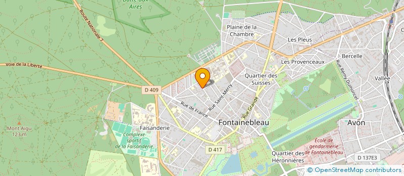localisation de l'entreprise MONSIEUR HUGUES RENAUX à FONTAINEBLEAU