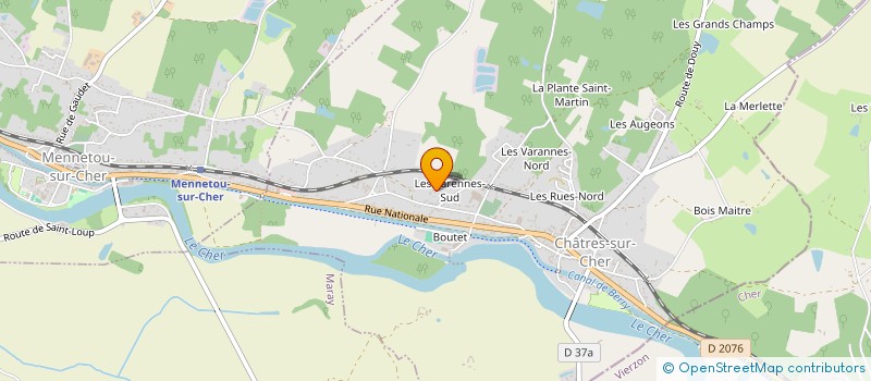 localisation de l'entreprise MONSIEUR HUGUES RIGAUD  CHATRES-SUR-CHER