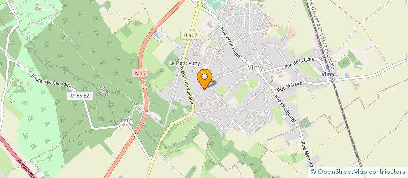 localisation de l'entreprise MONSIEUR HUGUES ROUSSEL à VIMY