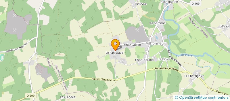 localisation de l'entreprise MONSIEUR HUGUES RUDELLE à MOULINS-SUR-TARDOIRE