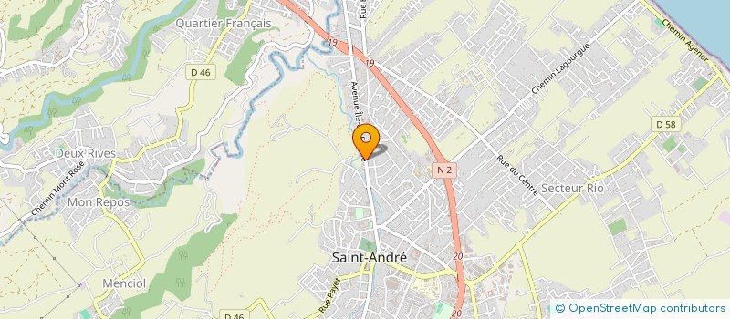 localisation de l'entreprise MONSIEUR HUGUES SINGAINY  SAINT-ANDRE