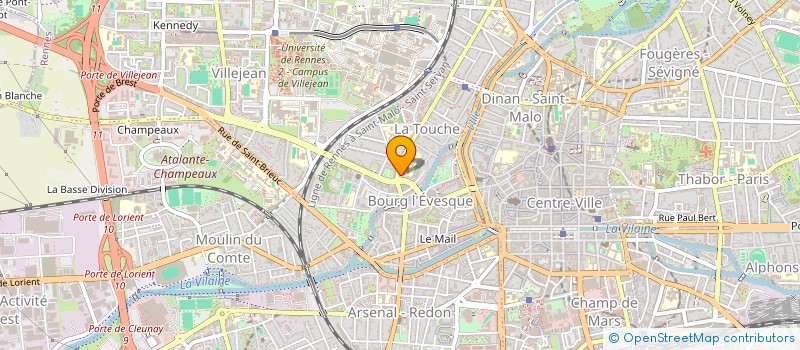 localisation de l'entreprise MONSIEUR HUGUES STANISLAS COULIBALY à RENNES
