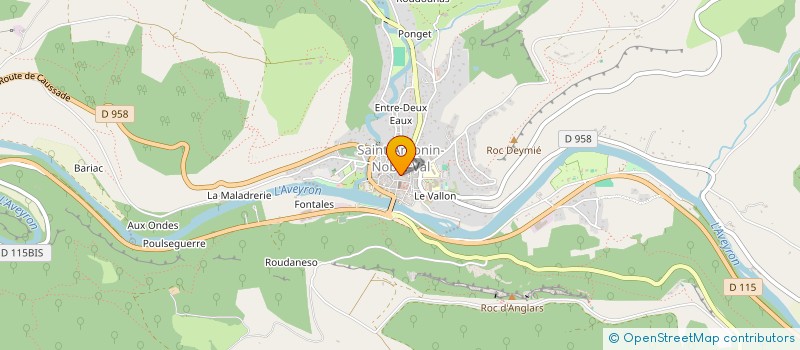 localisation de l'entreprise MONSIEUR HUGUES STHEME DE JUBECOURT  SAINT-ANTONIN-NOBLE-VAL