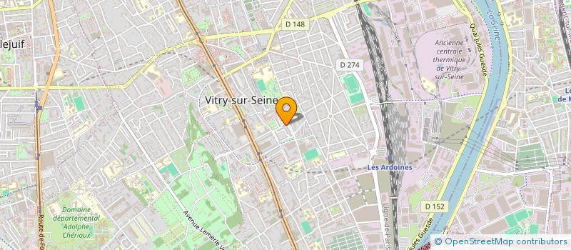 localisation de l'entreprise MONSIEUR HUGUES TCHICAYA à VITRY-SUR-SEINE