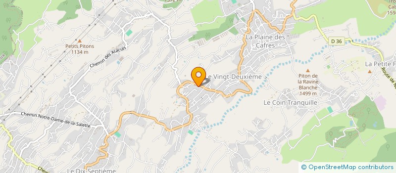 localisation de l'entreprise MONSIEUR HUGUES TECHER  LE TAMPON