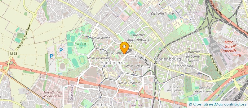 localisation de l'entreprise MONSIEUR HUGUES TEKO-AGBO  STRASBOURG