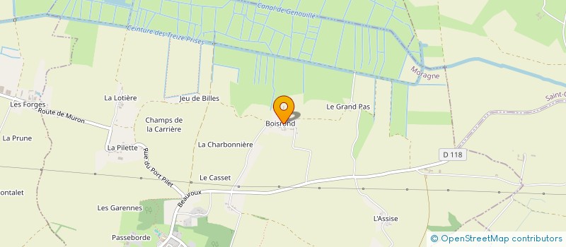 localisation de l'entreprise MONSIEUR HUGUES TENAILLEAU  MORAGNE