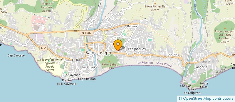 localisation de l'entreprise MONSIEUR HUGUES THOUET à SAINT-JOSEPH