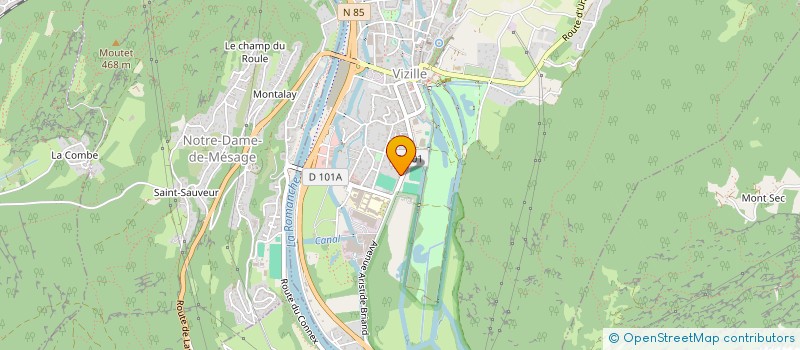 localisation de l'entreprise MONSIEUR HUGUES TONNELLE  VIZILLE