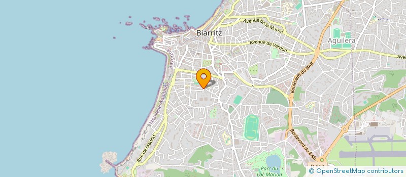 localisation de l'entreprise MONSIEUR HUGUES TOUTON à BIARRITZ