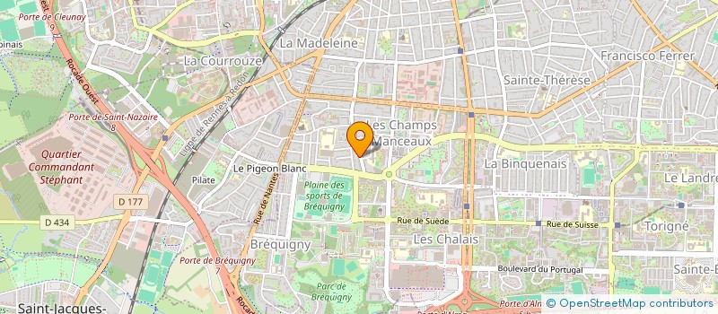localisation de l'entreprise MONSIEUR HUGUES TOUZE à RENNES
