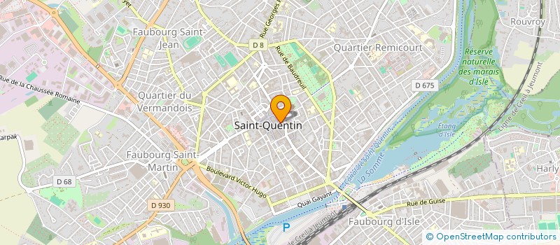 localisation de l'entreprise MONSIEUR HUGUES TROCMET à SAINT-QUENTIN