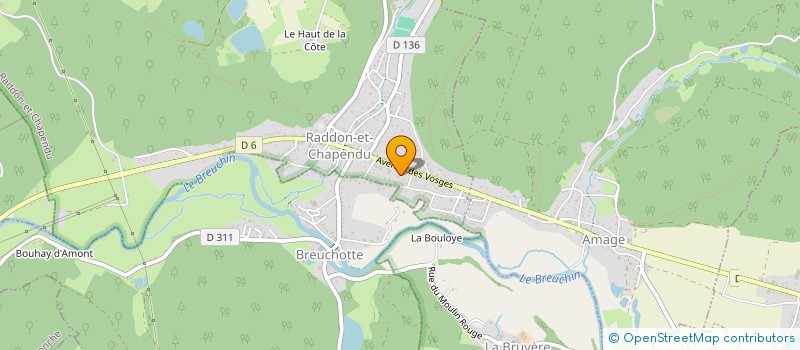 localisation de l'entreprise MONSIEUR HUGUES VANCON  RADDON-ET-CHAPENDU