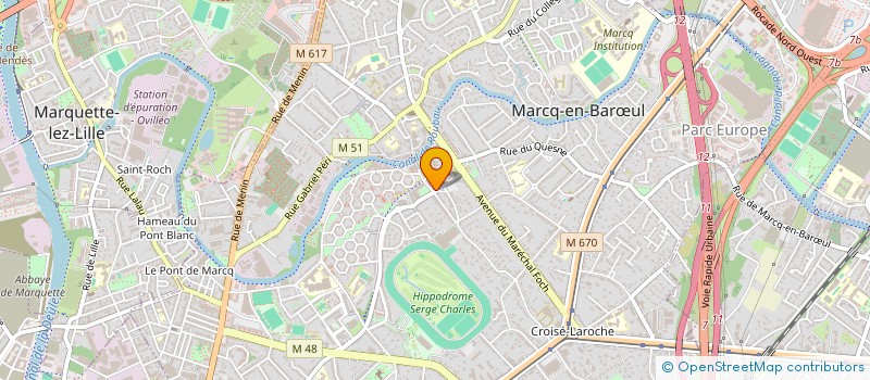 localisation de l'entreprise MONSIEUR HUGUES VANIE à MARCQ-EN-BARŒUL