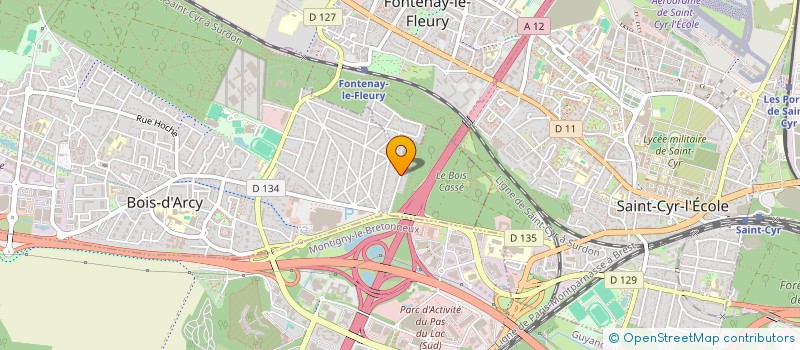 localisation de l'entreprise MONSIEUR HUGUES VEDELE  BOIS-D'ARCY