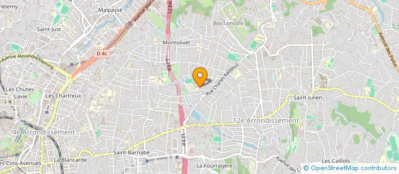 localisation de l'entreprise MONSIEUR HUGUES VENCATASSIN à MARSEILLE 12