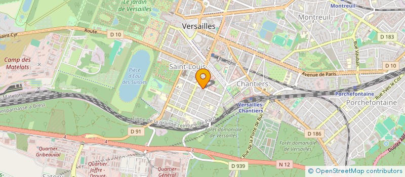 localisation de l'entreprise MONSIEUR HUGUES VILLIAUMEY à VERSAILLES