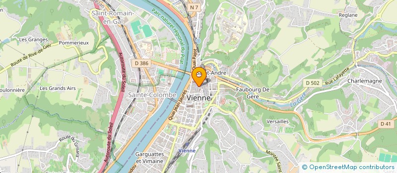 localisation de l'entreprise MONSIEUR HUGUES VIRIEUX à VIENNE