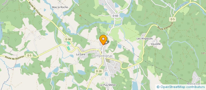 localisation de l'entreprise MONSIEUR HUGUES YOURASSOWSKY à COMPREIGNAC