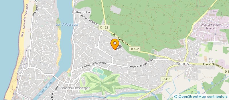 localisation de l'entreprise MONSIEUR HUGUETTE LASSEGNORE à SOORTS-HOSSEGOR
