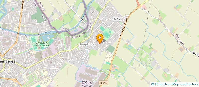 localisation de l'entreprise MONSIEUR HULASH KOWLESSUR  HOUPLINES