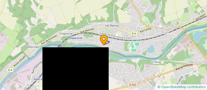 localisation de l'entreprise MONSIEUR HUMAIR MUHAMMAD YOUNUS  AUVERS-SUR-OISE