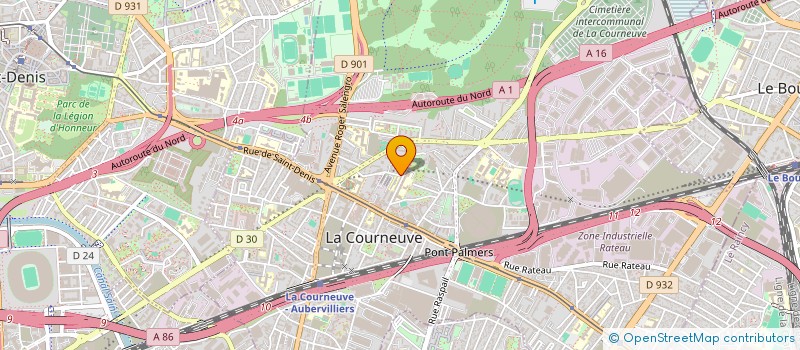 localisation de l'entreprise MONSIEUR HUMAYUN MOLLA à LA COURNEUVE