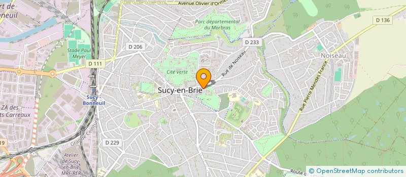 localisation de l'entreprise MONSIEUR HUMBERTO GUTIERREZ ORMENO à SUCY-EN-BRIE