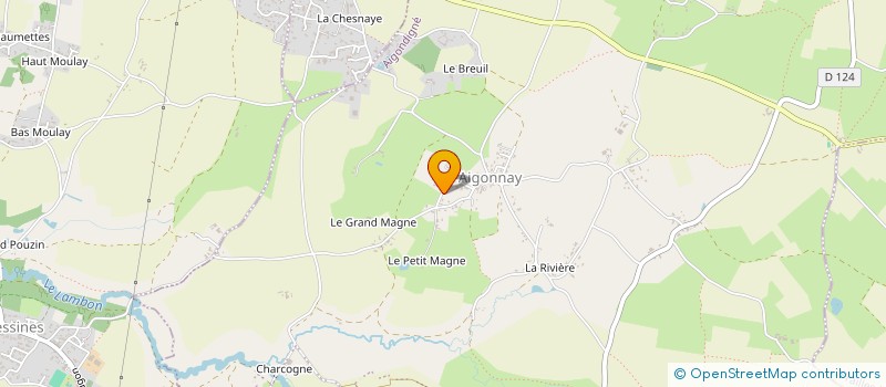 localisation de l'entreprise MONSIEUR HUMBERTO MAGALHAES CARVALHO  AIGONDIGNE