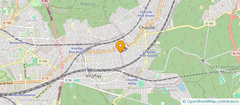 localisation de l'entreprise MONSIEUR HUMBERTO TENENTE DOS SANTOS à VIROFLAY